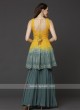 Yellow And Rama Sharara Suit